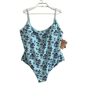 Disney Parks Stitch One Piece Swimsuit UPF 50